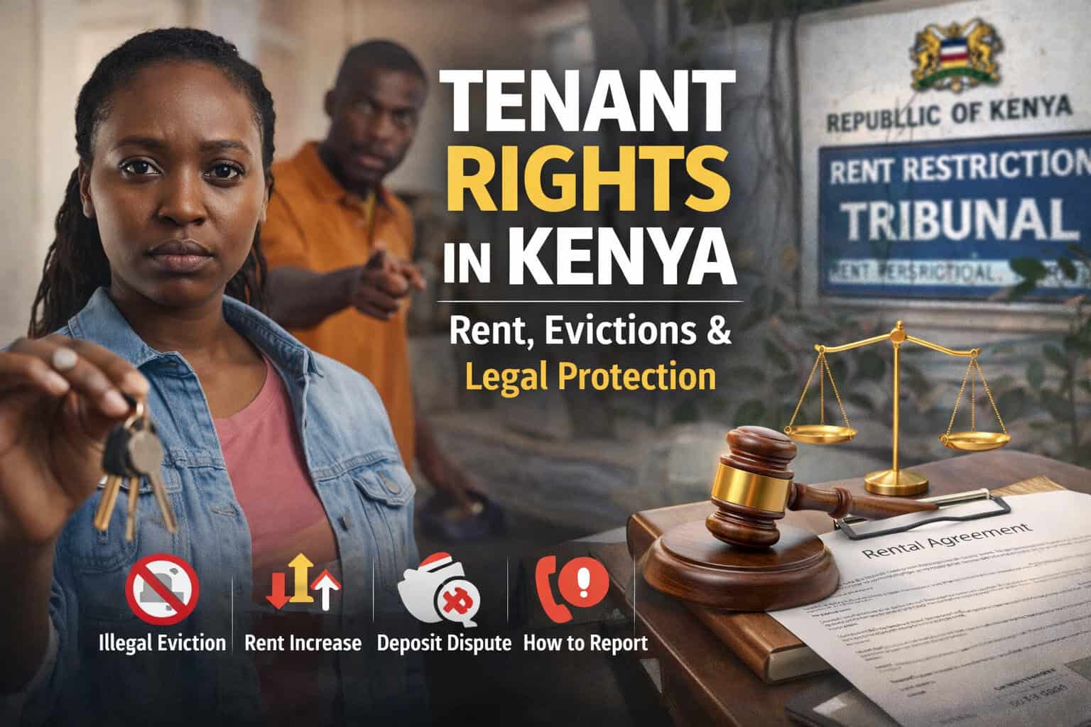 Tenant rights in Kenya, rent eviction, legal protection, rent tribunal, dispute resolution.