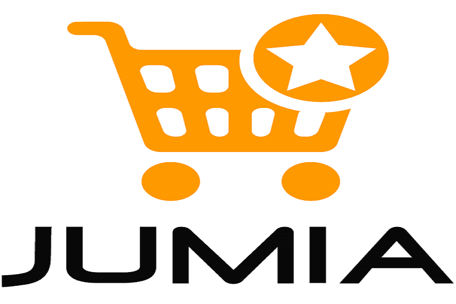 Jumia online shopping cart icon with star, representing deals and offers.