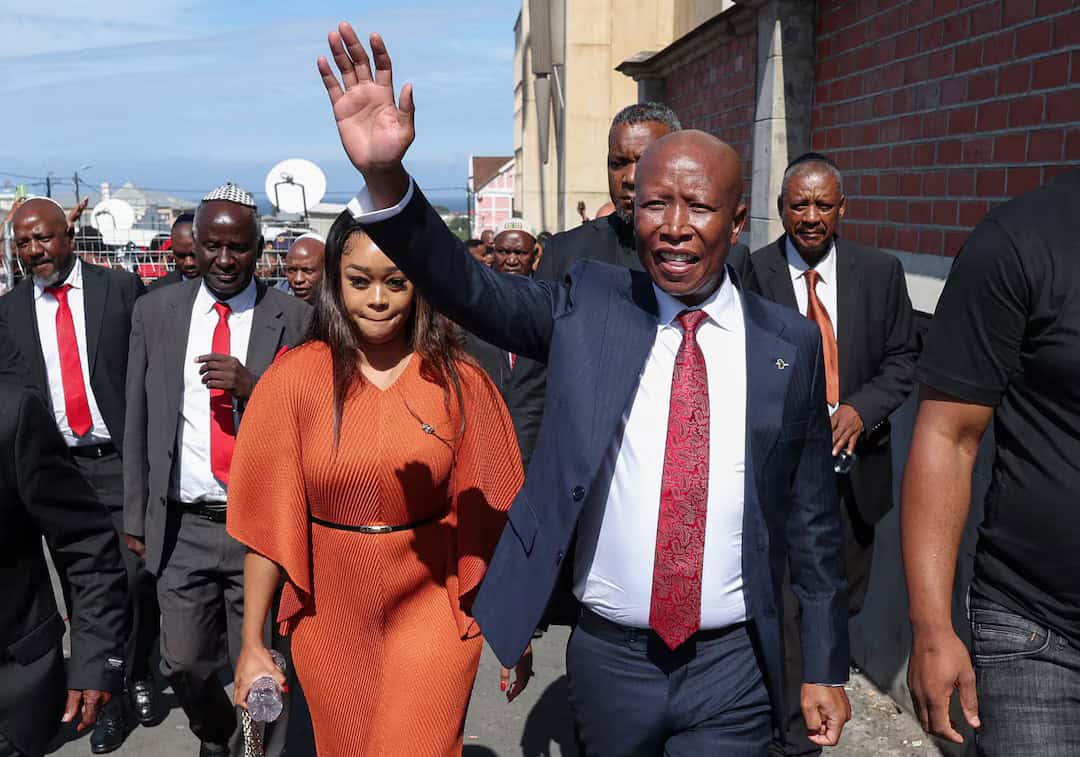 Malema faces five-year sentence for gun possession in South Africa.